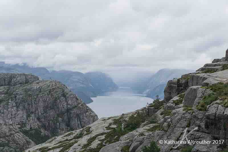Erster Blick auf das Fjord