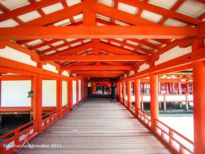 Itsukushima-Schrein von innen