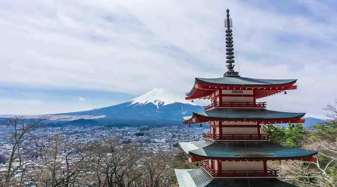 Urlaub in Japan - Blick auf den Fuji
