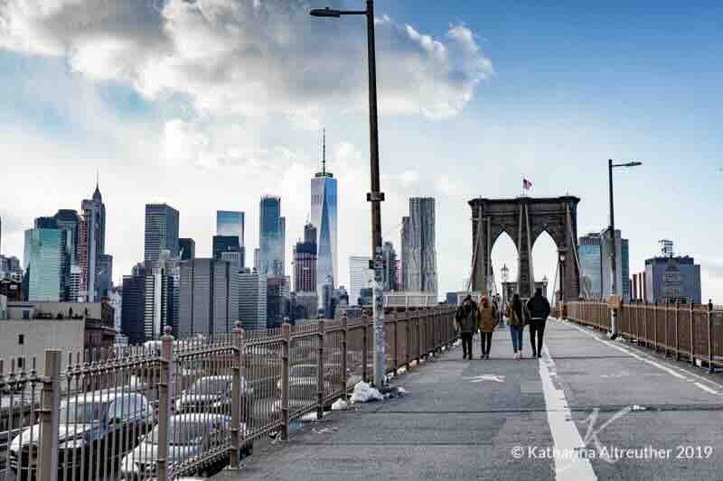 Die Brooklyn Bridge in New York City