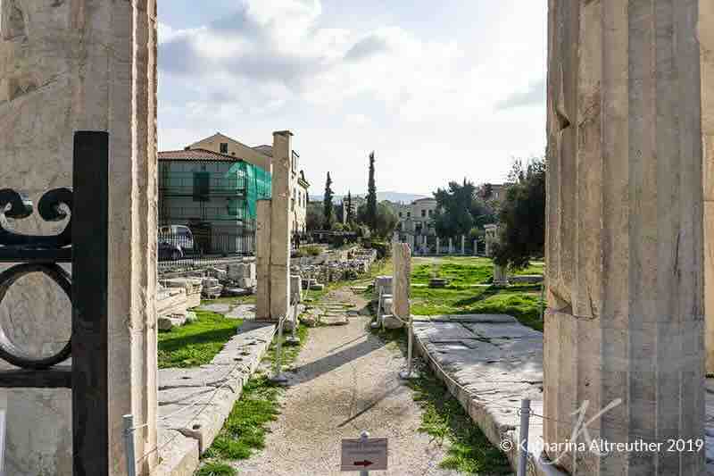 Tor der Athene Archegetes der Römischen Agora