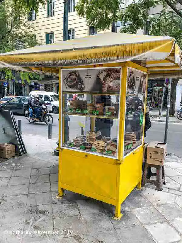 Bäckerei-Stand in Athen