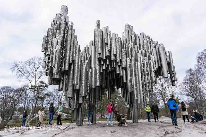Das Sibelius-Monument in Helsinki