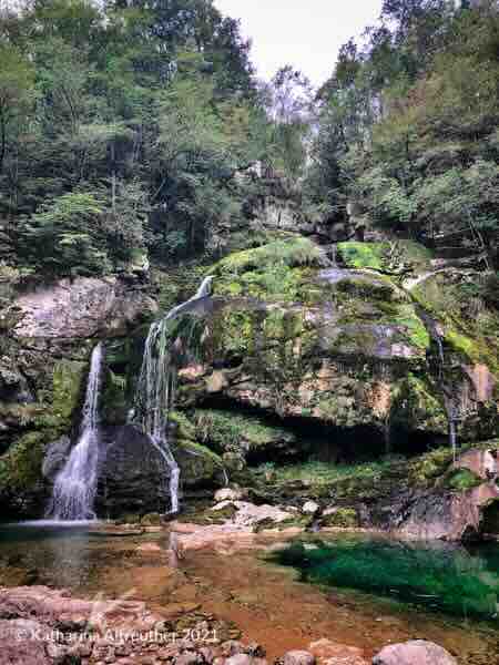 Virje Wasserfall im Soča-Tal