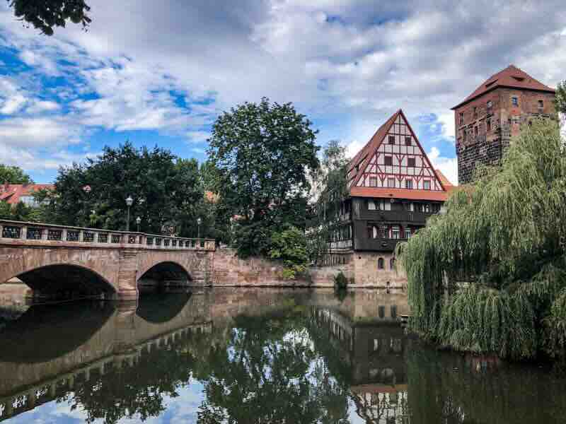 Henkersteg, Weinstadel und Wasserturm in Nürnberg