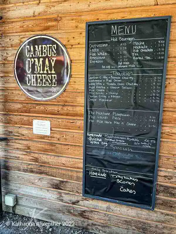 Unterwegs in Cambus O'May – Cambus O'May Cheese & Milk Hoose Café