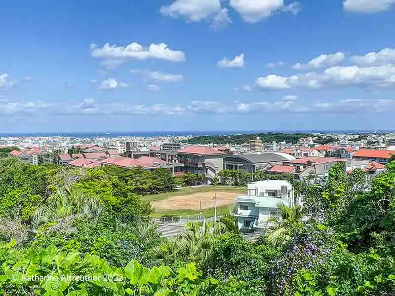 Ausblick bei Shuri Castle in Naha auf Okinawa